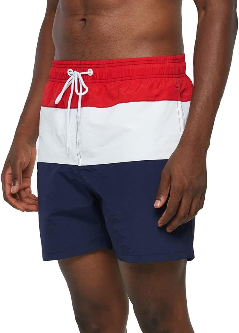 Mens Swim Trunks with Mesh Lining Quick Dry Beach Shorts Swimming Bathing Suits