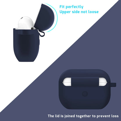 Airpods Pro 2 Case, Silicone Airpods Pro 2Nd Gen [2022] Cover with Keychain/Handstrap-Midnight Blue